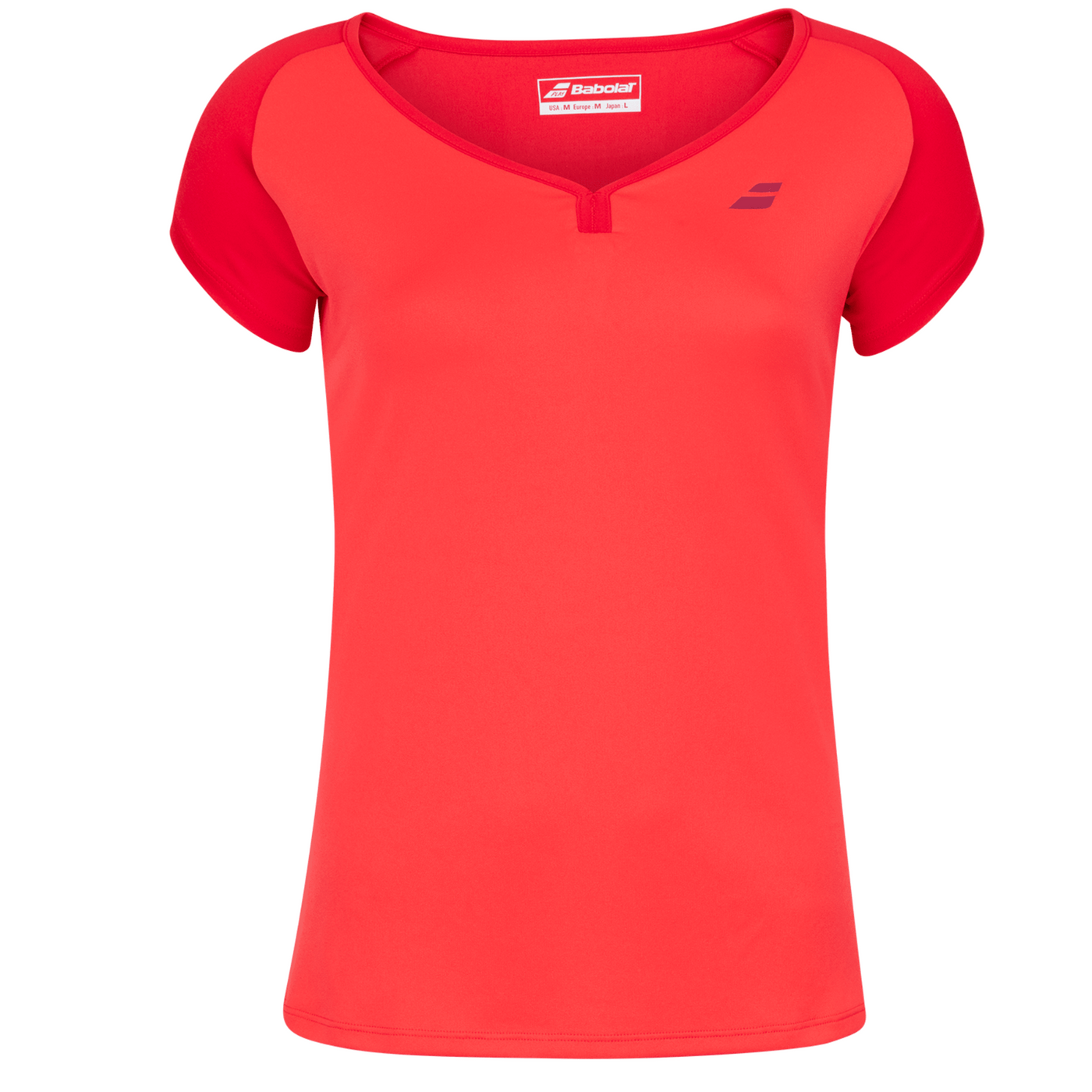 Babolat Play Cap Sleeve Girls Top 5027 - Tomato Red