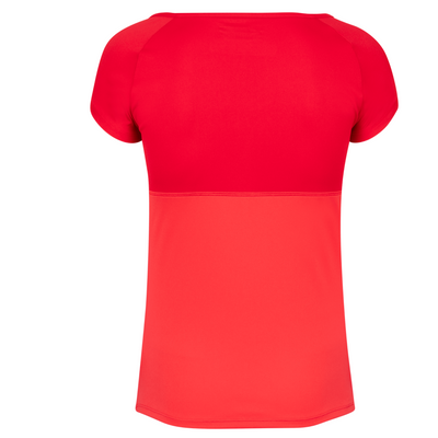 Babolat Play Cap Sleeve Girls Top 5027 - Tomato Red