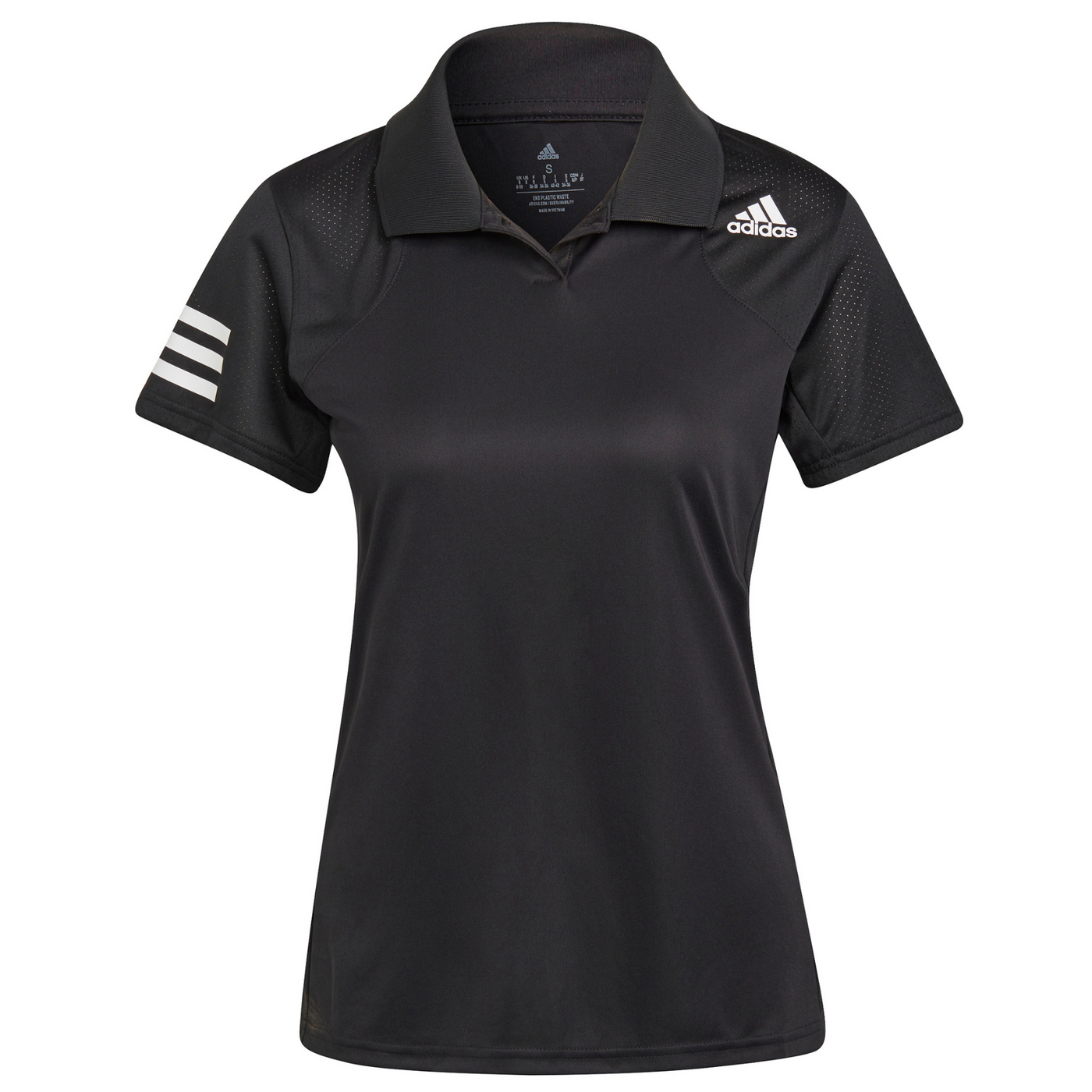 Adidas Women's Club Tennis Polo Shirt - Black/White/White