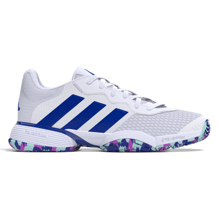 Adidas Performance Barricade Junior Tennis Shoes FTWWHT LUCBLU SEFLA TennisGear