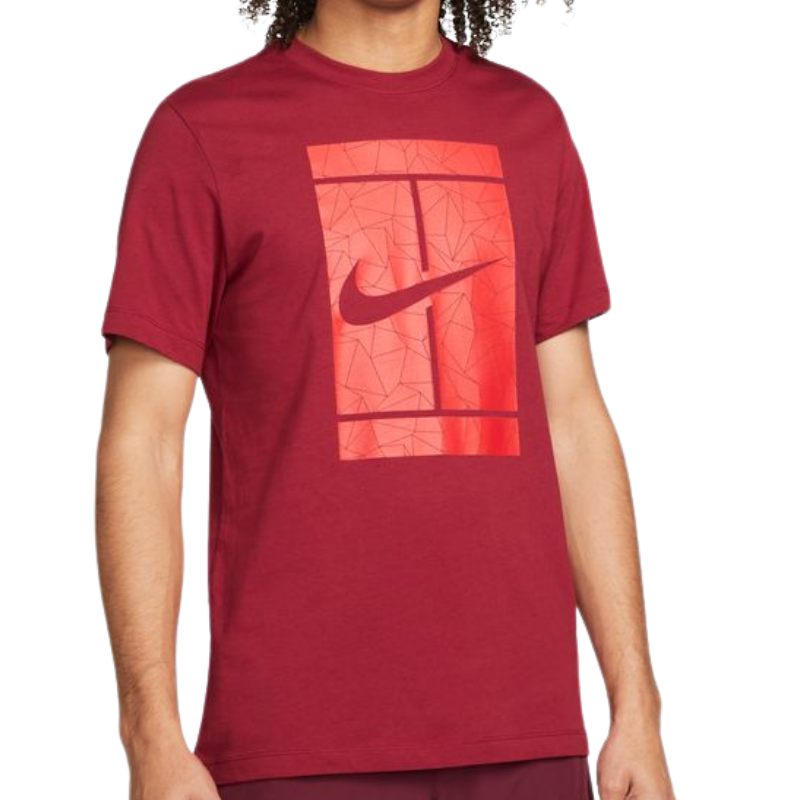 Nike Court Men Seasonal Tennis T-Shirt - Pomegranate