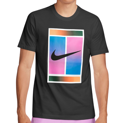 Nike Court Dri-Fit Men  T-Shirt - Black