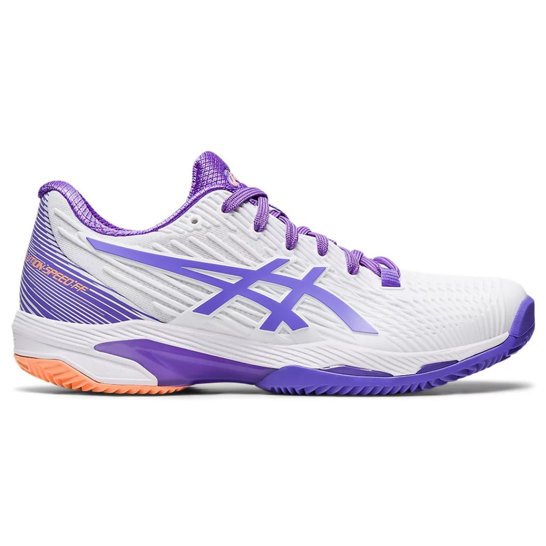 Asics Solution Speed FF 2 Clay Women's Tennis Shoes - White/Amethyst