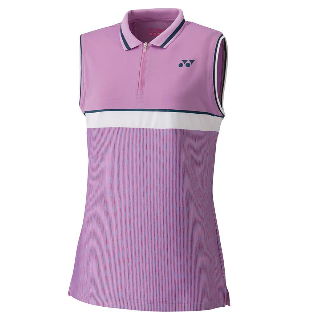 Yonex 2021 Tennis Womens Sleeveless Polo Shirt - Lavender