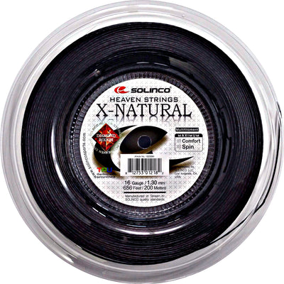 Solinco X Natural Diamond Rough 130 200m - Black