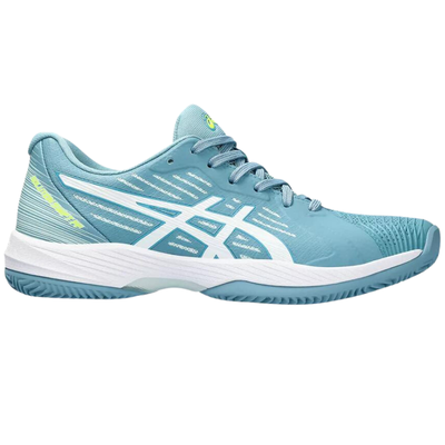 Asics Solution Swift FF Clay Womens Tennis Shoes - Gris/Blue White