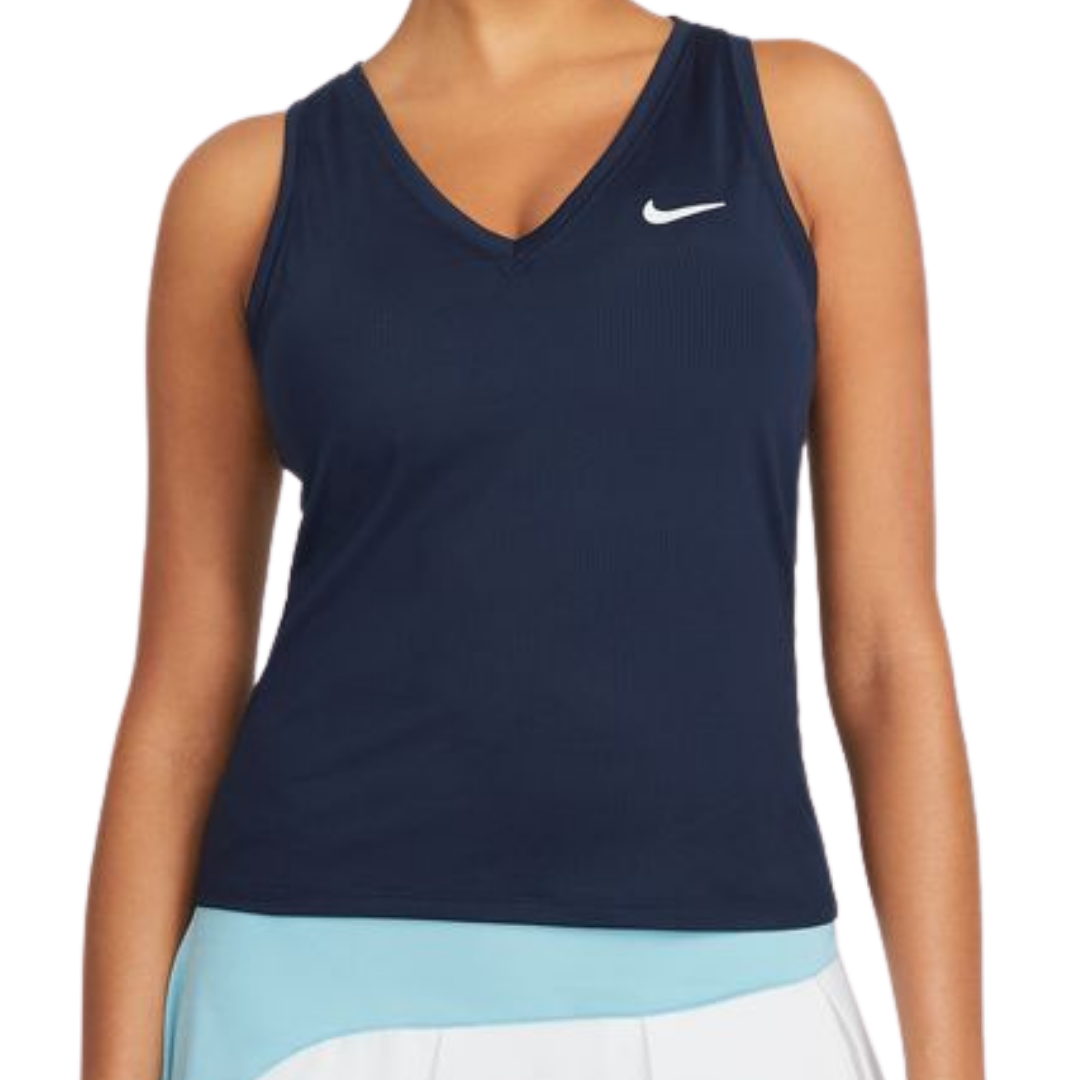 Nike Court Victory Women's Tennis Tank - Blue/White 