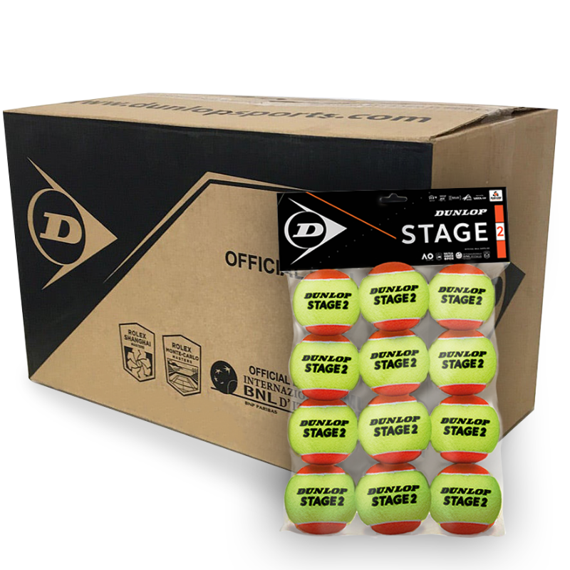 Dunlop Stage 2 Orange Ball Carton - 72 Balls