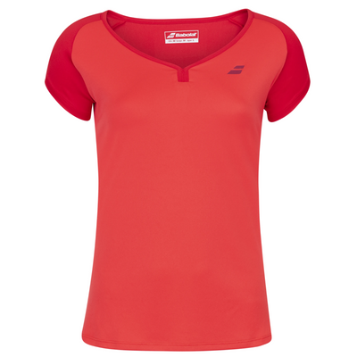 Babolat Play Cup Women's Sleeve Top 5027 - Tomato Red