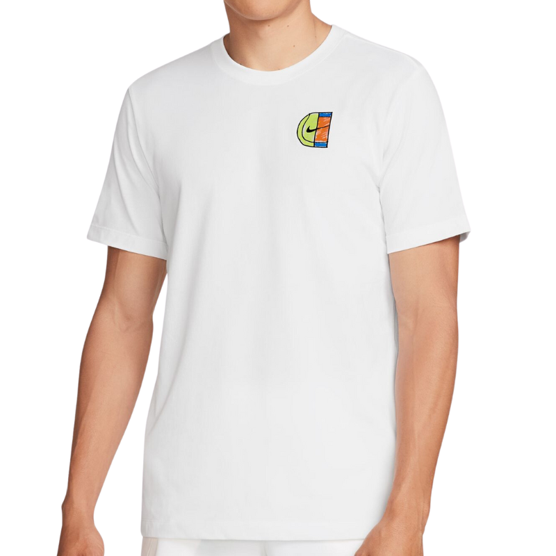Nike Court Dri-Fit Men's Tennis T-Shirt - White