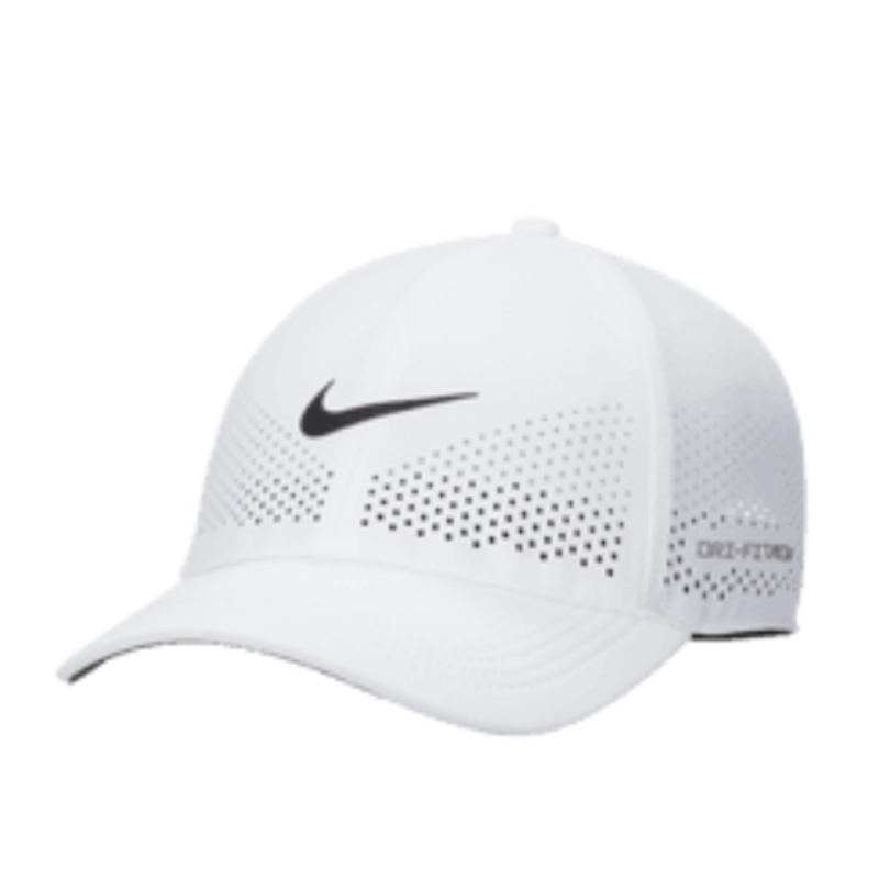 Nike Dri-FIT ADV Club Unstructured Swoosh Cap - White/Black