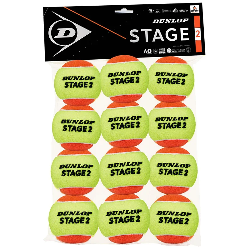 Dunlop Stage 2 Orange Ball 12 Pack
