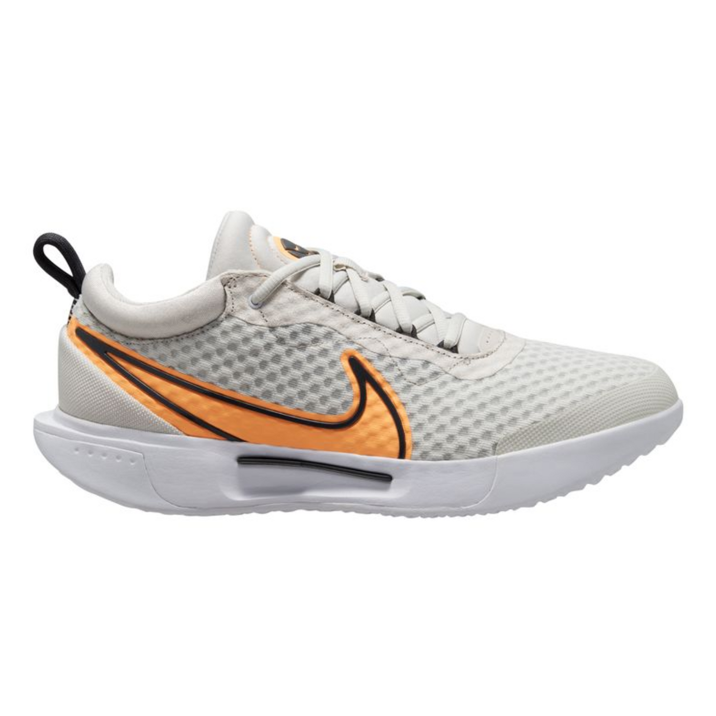 Nike Court Zoom Pro Men Hard Court ennis Shoes - Light Bone/Peach Creame - DK Smoke Grey