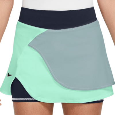 Nike Court Dri-Fit Slam Women Tennis Skirt - Mint Foam/Ocean Cube/Obsidian/Black