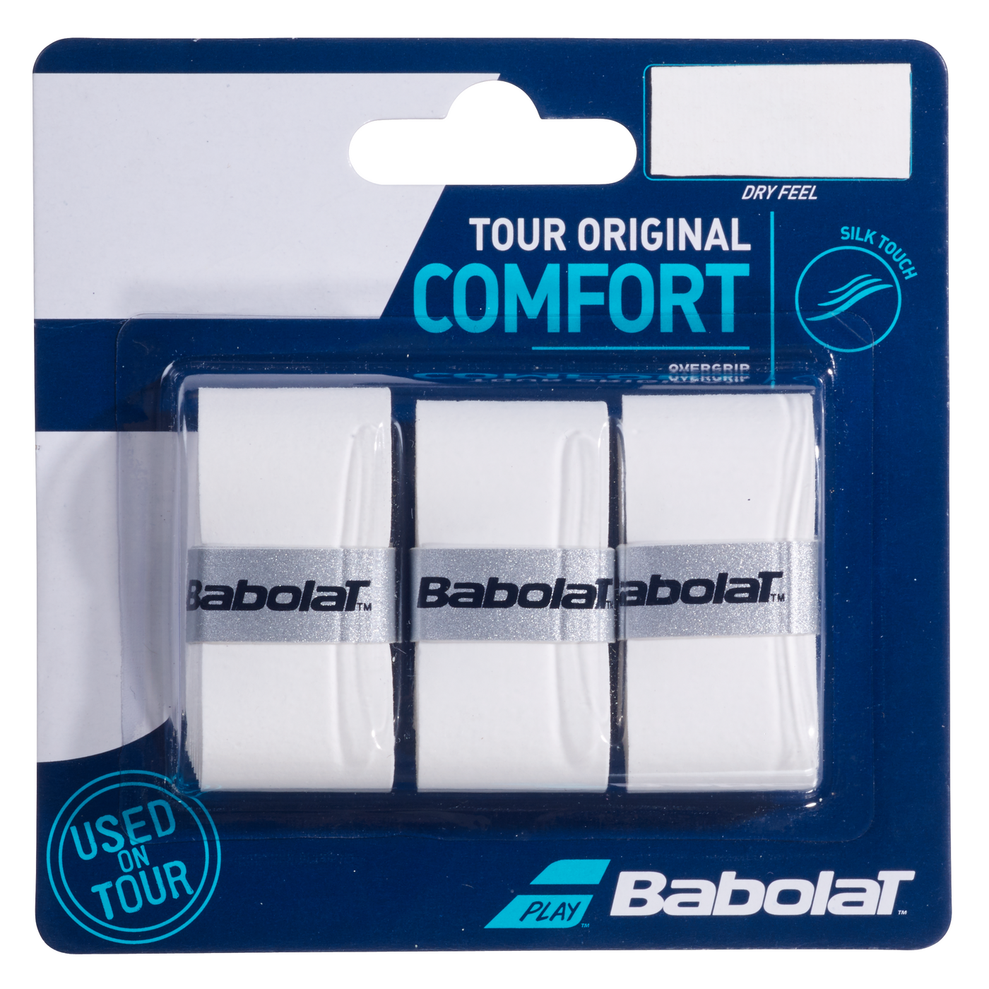 Babolat Tour Original Overgrip 3 Pack - White