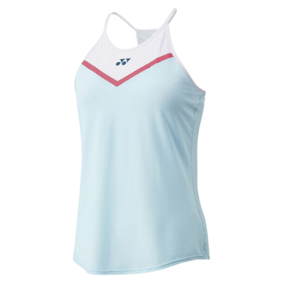Yonex 2021 Tennis Womens Tank Top w/Inner Bra - Crystal Blue
