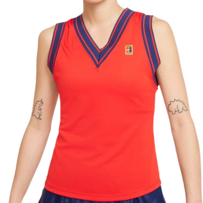 Nike Court Dri-FIT Slam Women's Tennis  Tank Top - University Red 