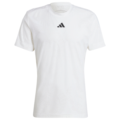 Adidas AEROREADY FreeLift Pro Tennis Mens T-Shirt - White/Black