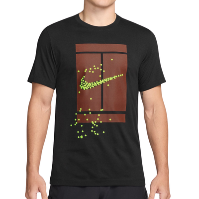 Nike Court Mens Tennis T-Shirt - Black
