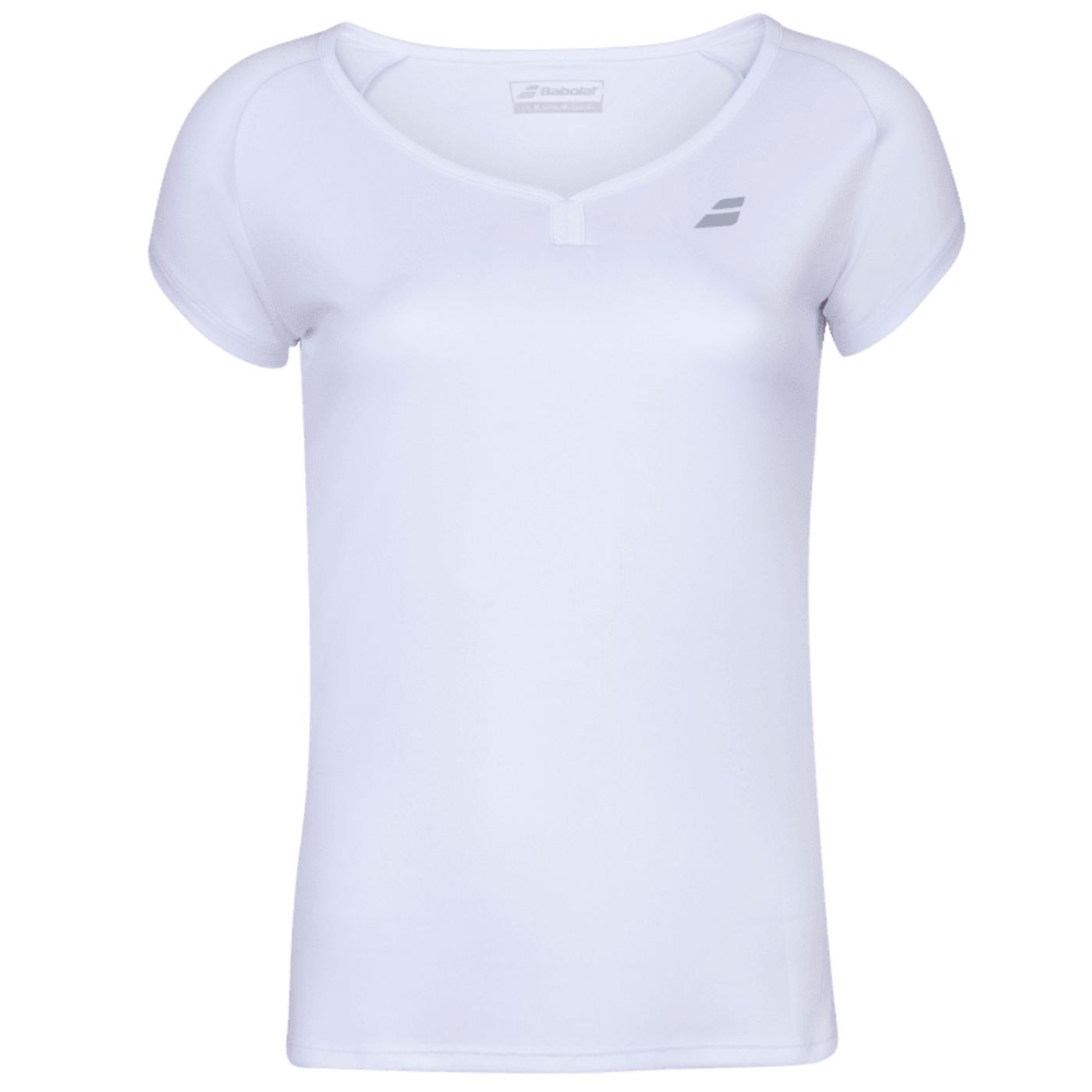 Babolat Play Cap Sleeve Girls Top 1000 - White/White