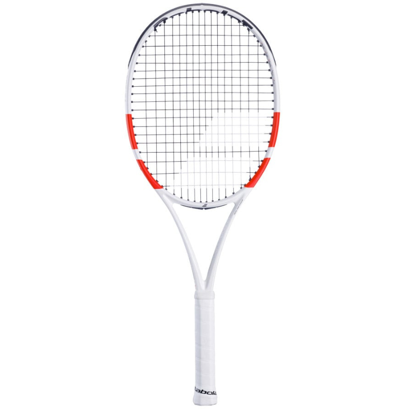 Babolat Pure Strike 100 Frame Grip 2024 - White/Red