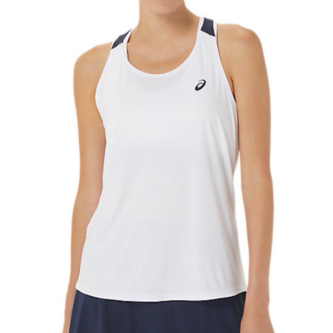 Asics Women Court Tank - Brilliant White/Midnight