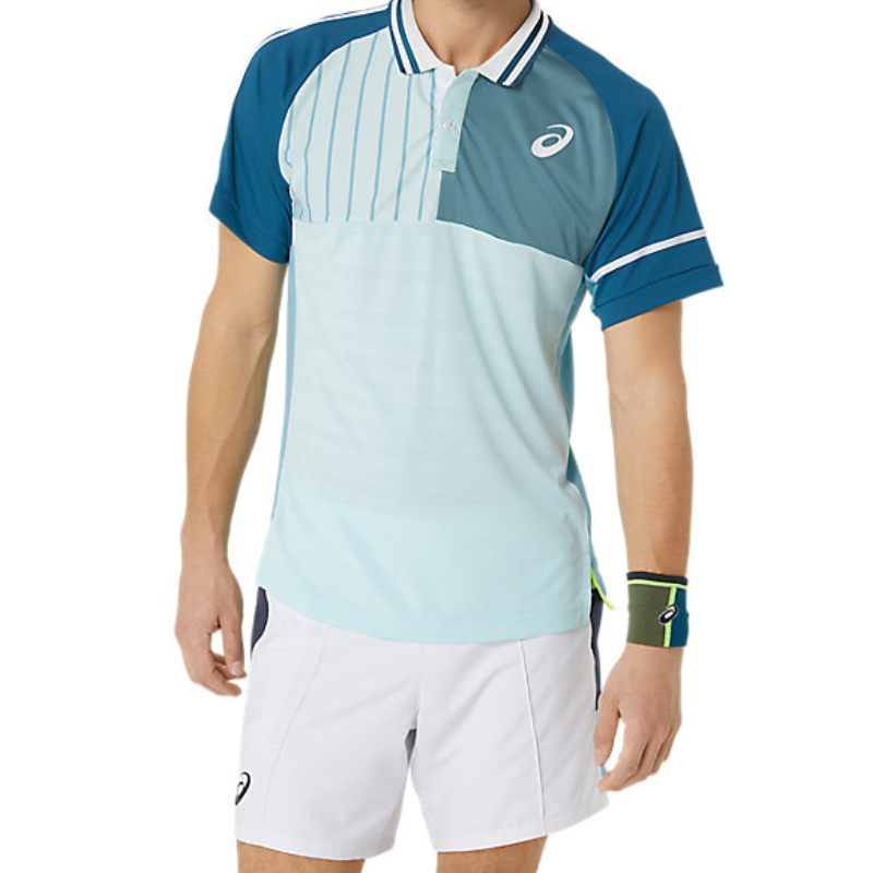 Asics Men Match Polo Shirt - Aquamarine