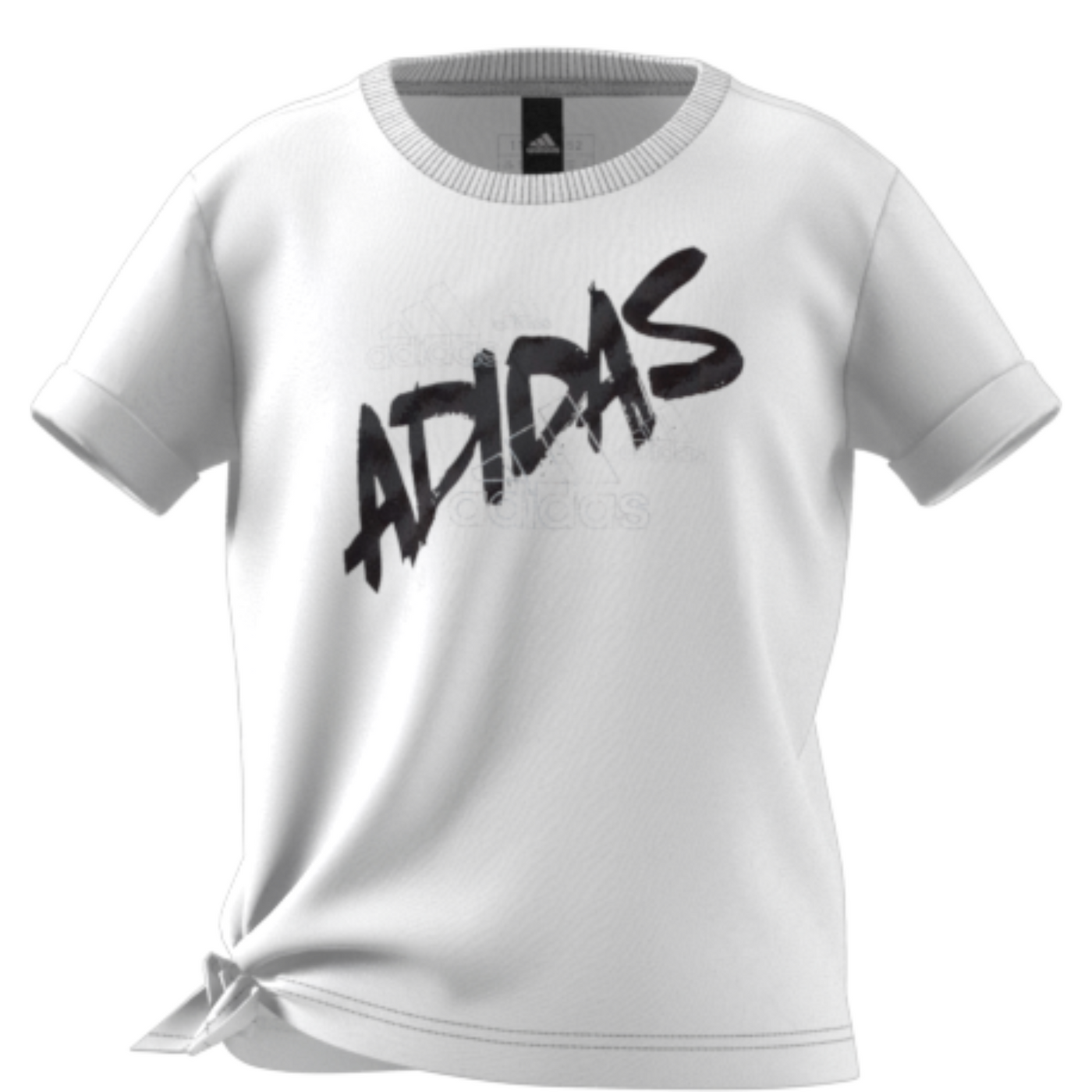 Adidas Girl Dance Knotted Tennis Shirt - White