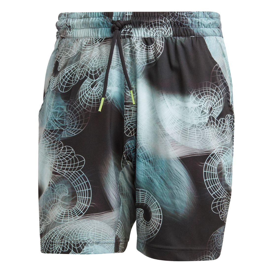 Adidas Tennis Printed AEROREADY Ergo Pro Men Shorts - Black – TennisGear
