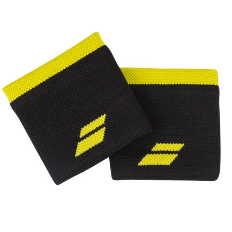 Babolat Logo Wristband 2015 - Black/Yellow