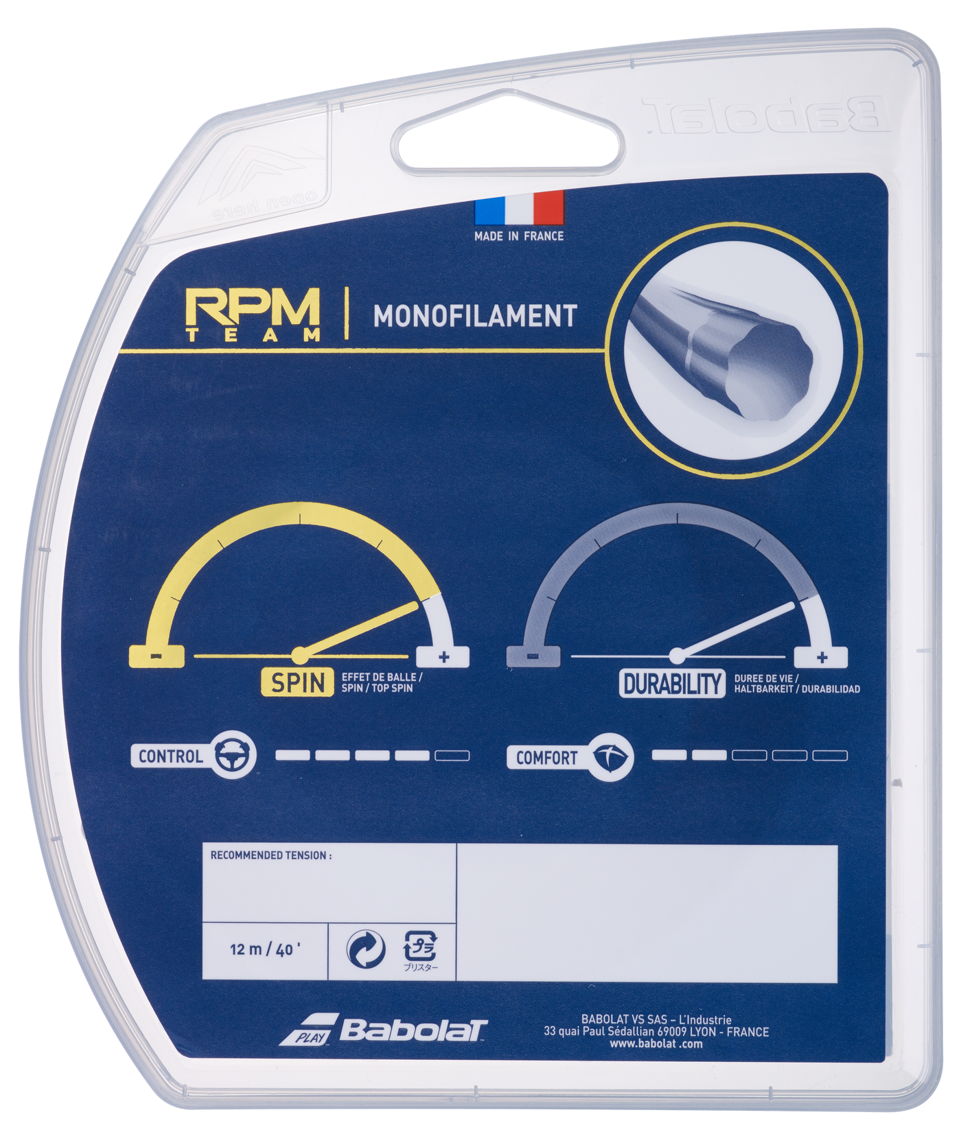 Babolat RPM Team 1.30 12m Set