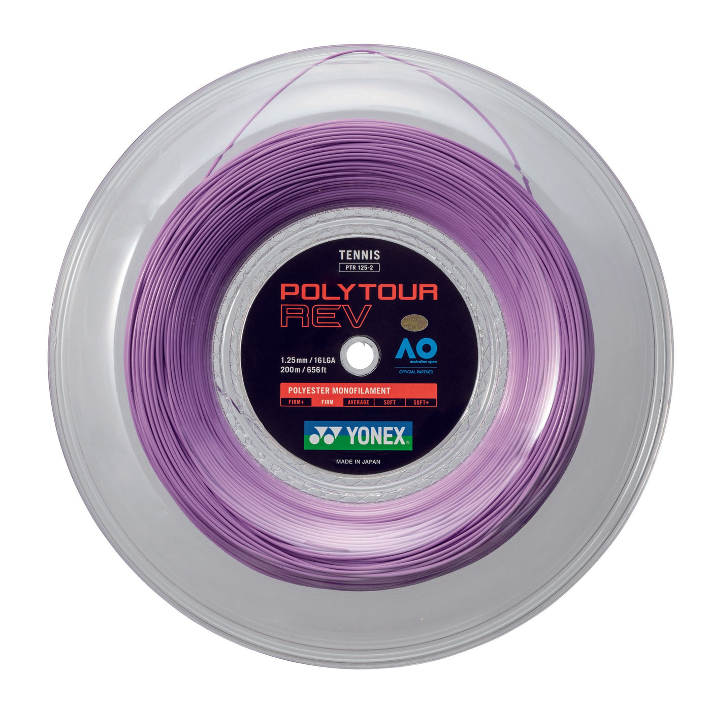 Yonex Poly Tour Rev 1.25 200m Reel - Purple – TennisGear