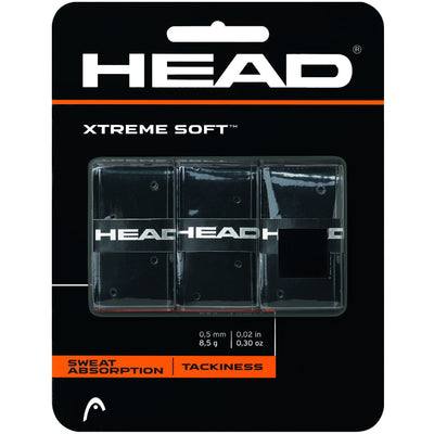 Head Xtreme Soft Overgrip 3 Pack - Black
