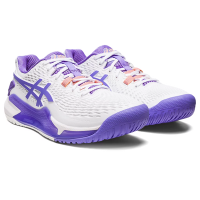 Asics Women Shoes Gel Resolution 9 - White/Amethyst