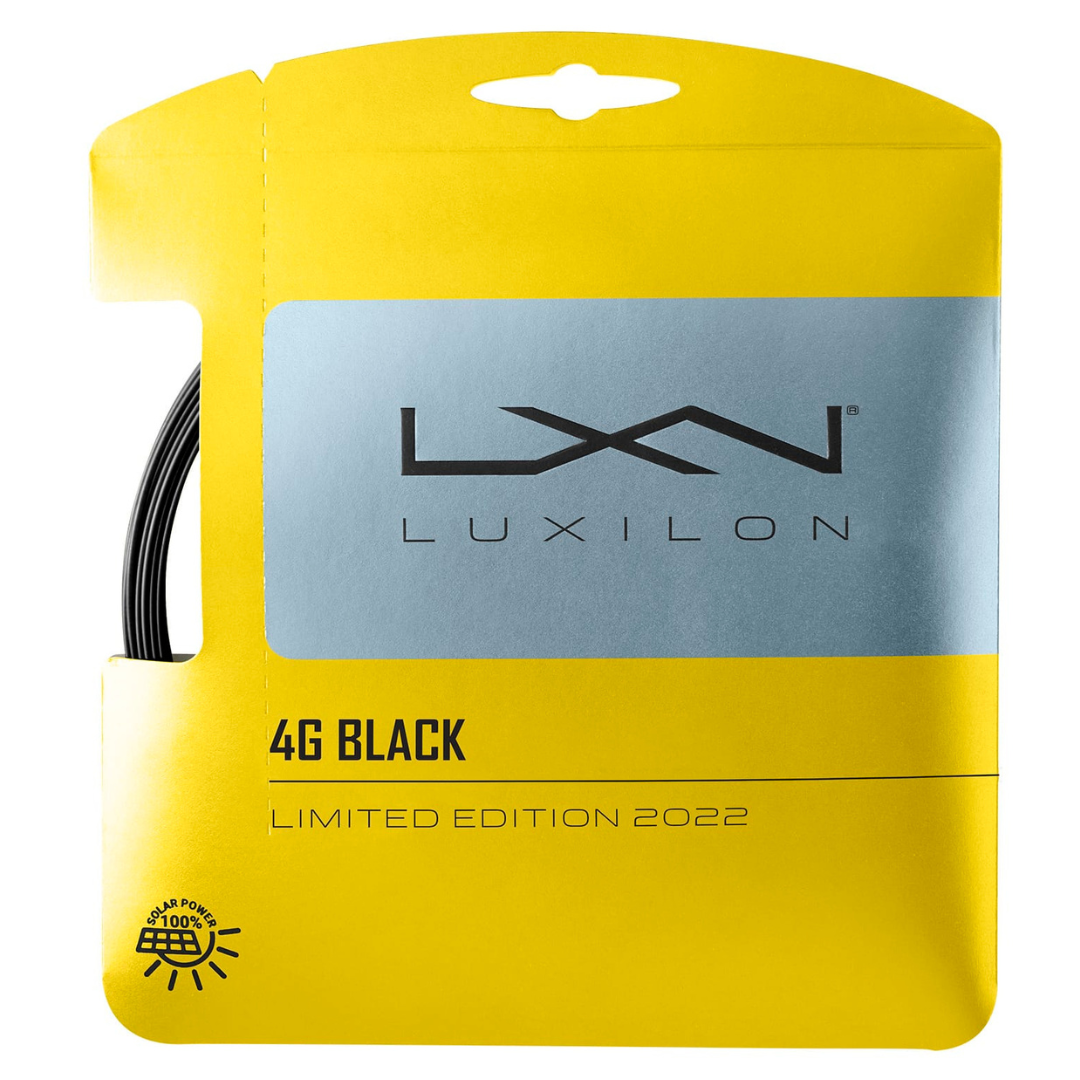 Luxilon 4G Black 125 Tennis String - Set