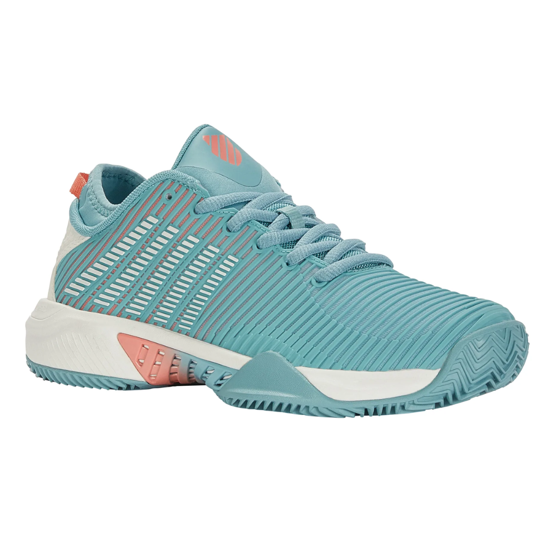 K Swiss Hyper Court Supreme HB Women Tennis Shoes - Nile Blue/Blanc de Blanc/Desert Flower