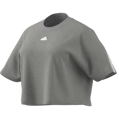 Adidas Future Icons 3 Stripes Tee (PLUS SIZE) - Medium Grey Heather