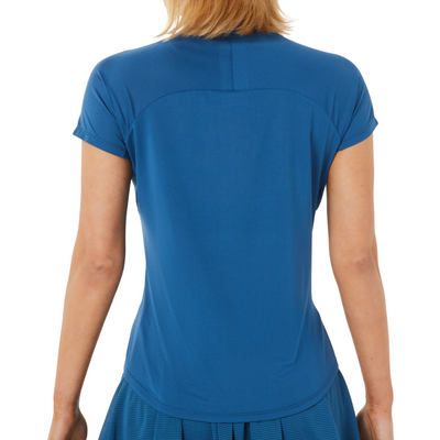 Asics Womens Match Actibreeze SS Top - Oasis Green/Light Indigo