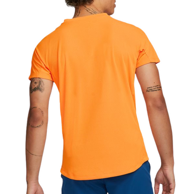 Nike Court Dri-FIT ADV Rafa Men Short-Sleeve Tennis Top - Vivid Orange