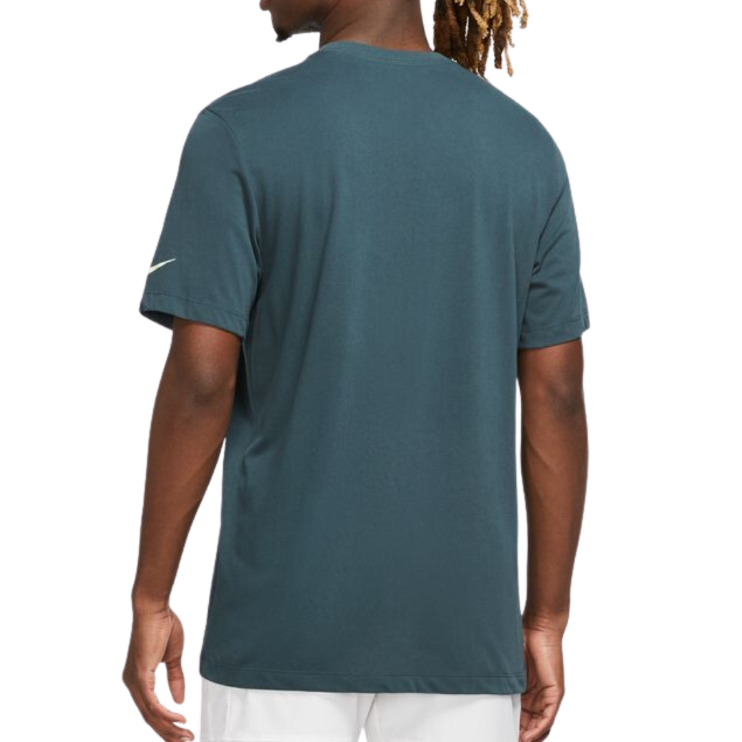 Nike Court Dri-Fit Rafa Men Tennis T-Shirt - Deep Jungle