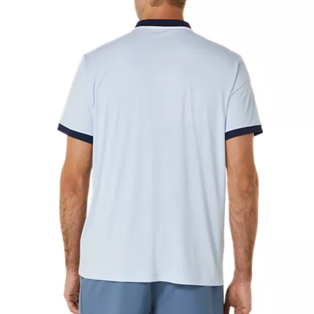Asics Court Polo Men Tennis Shirt - Soft Sky/Midnight