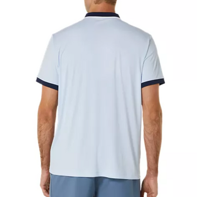 Asics Court Polo Men Tennis Shirt - Soft Sky/Midnight