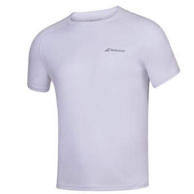 Babolat Play Crew Neck Men's Tee - White/White