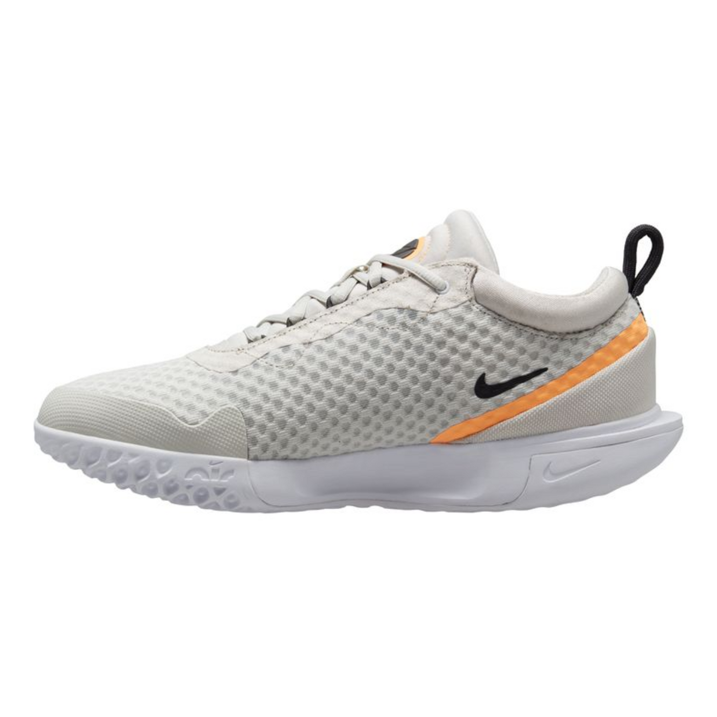 Nike Court Zoom Pro Men Hard Court ennis Shoes - Light Bone/Peach Creame - DK Smoke Grey