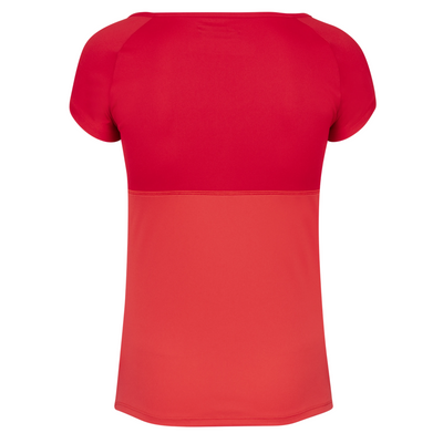 Babolat Play Cup Women's Sleeve Top 5027 - Tomato Red
