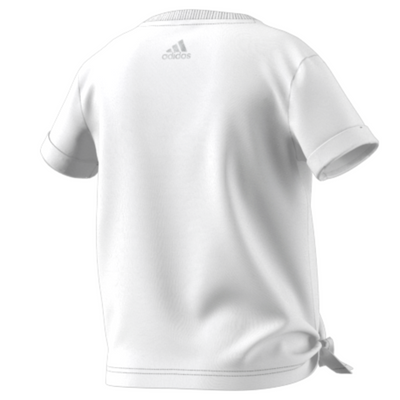 Adidas Girl Dance Knotted Tennis Shirt - White