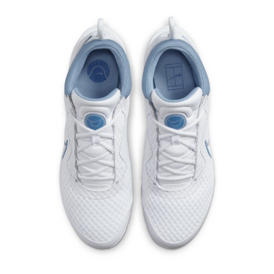 Nike Court Zoom Pro Men Hard Court Tennis Shoes -White Mystic Navy-Ashen Slate-Grey Fog