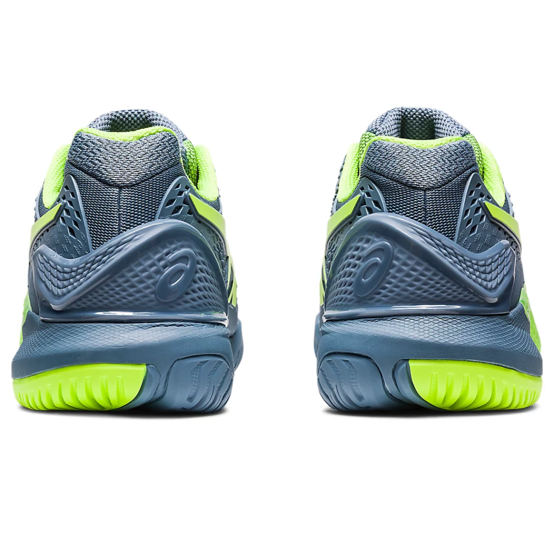 Asics Men Shoes Gel-Resolution 9 - Steel Blue/Hazard Green