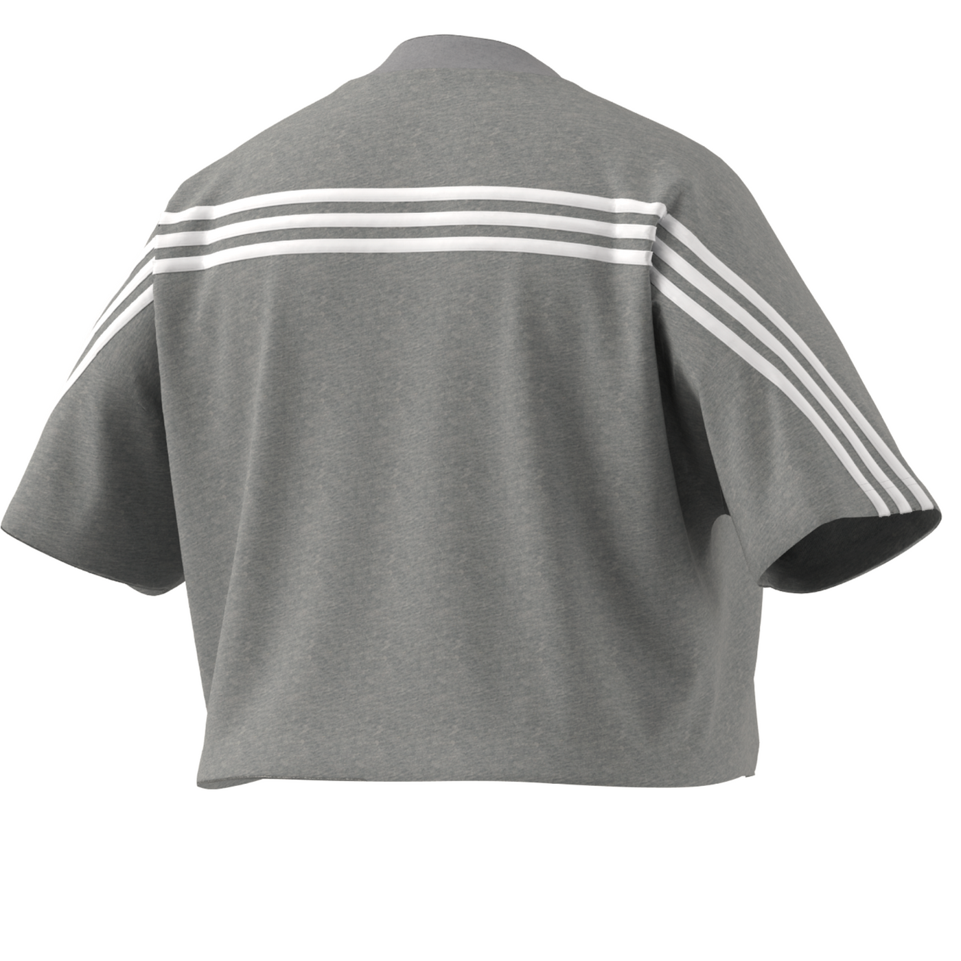 Adidas Future Icons 3 Stripes Tee (PLUS SIZE) - Medium Grey Heather