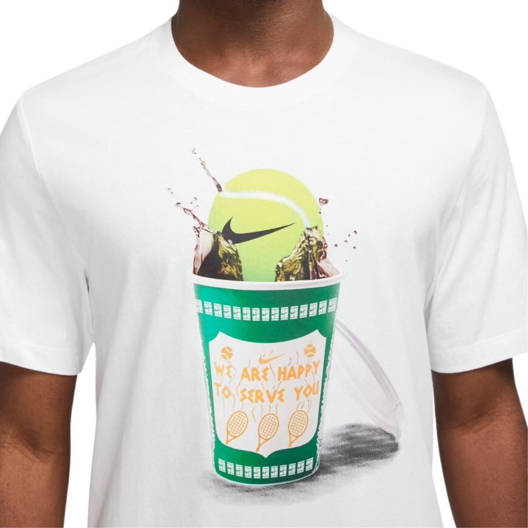 Nike Court Men Tennis Tshirt - White